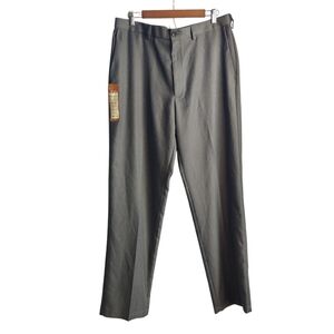 Haggar Dress Pants Men's Gray Classic Fit No Iron Comfortable Waist  36WX32L NWT